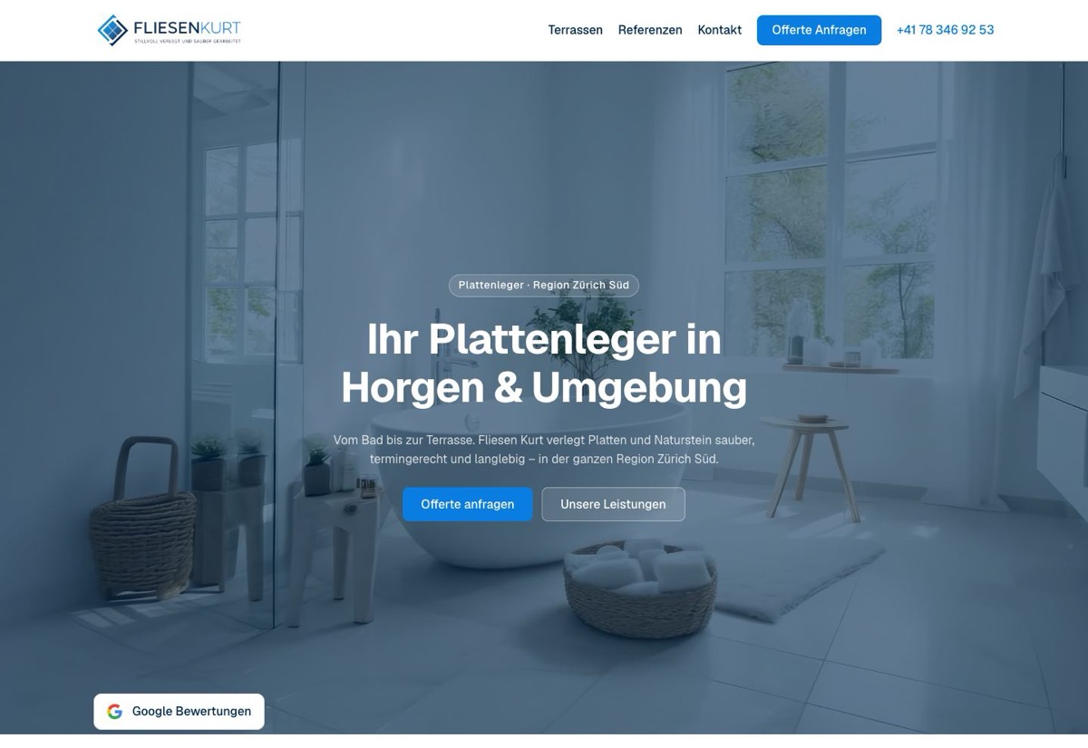 Website Fliesen Kurt